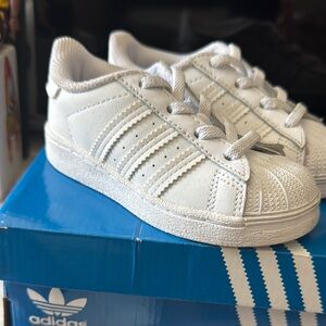 Adidas Kids' White Superstar Sneakers